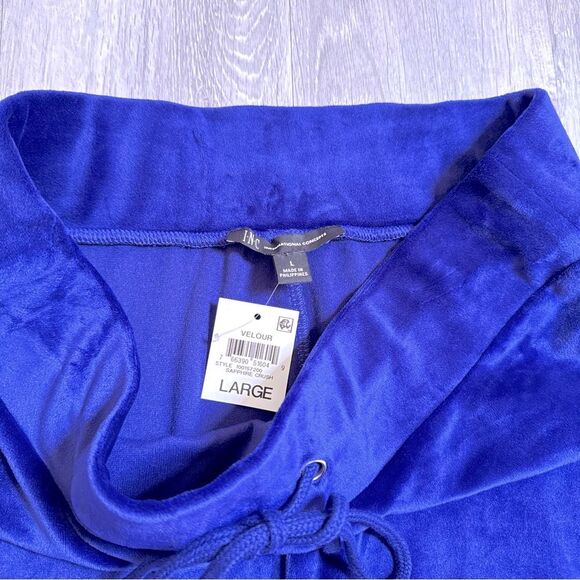 Blue Velvet Lounge Sweatpants L - Picture 2 of 3